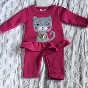 Baby Girl's Sweatsuit Set